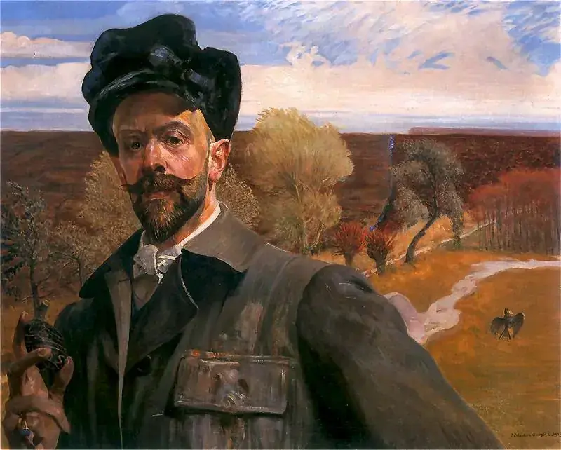 Jacek Malczewski – Autoportret z pisanka – Muzeum Narodowe w Poznaniu
