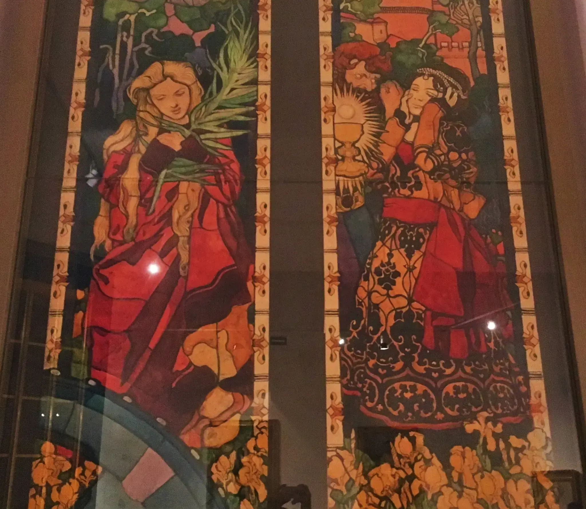 St Catherine and St Barbara