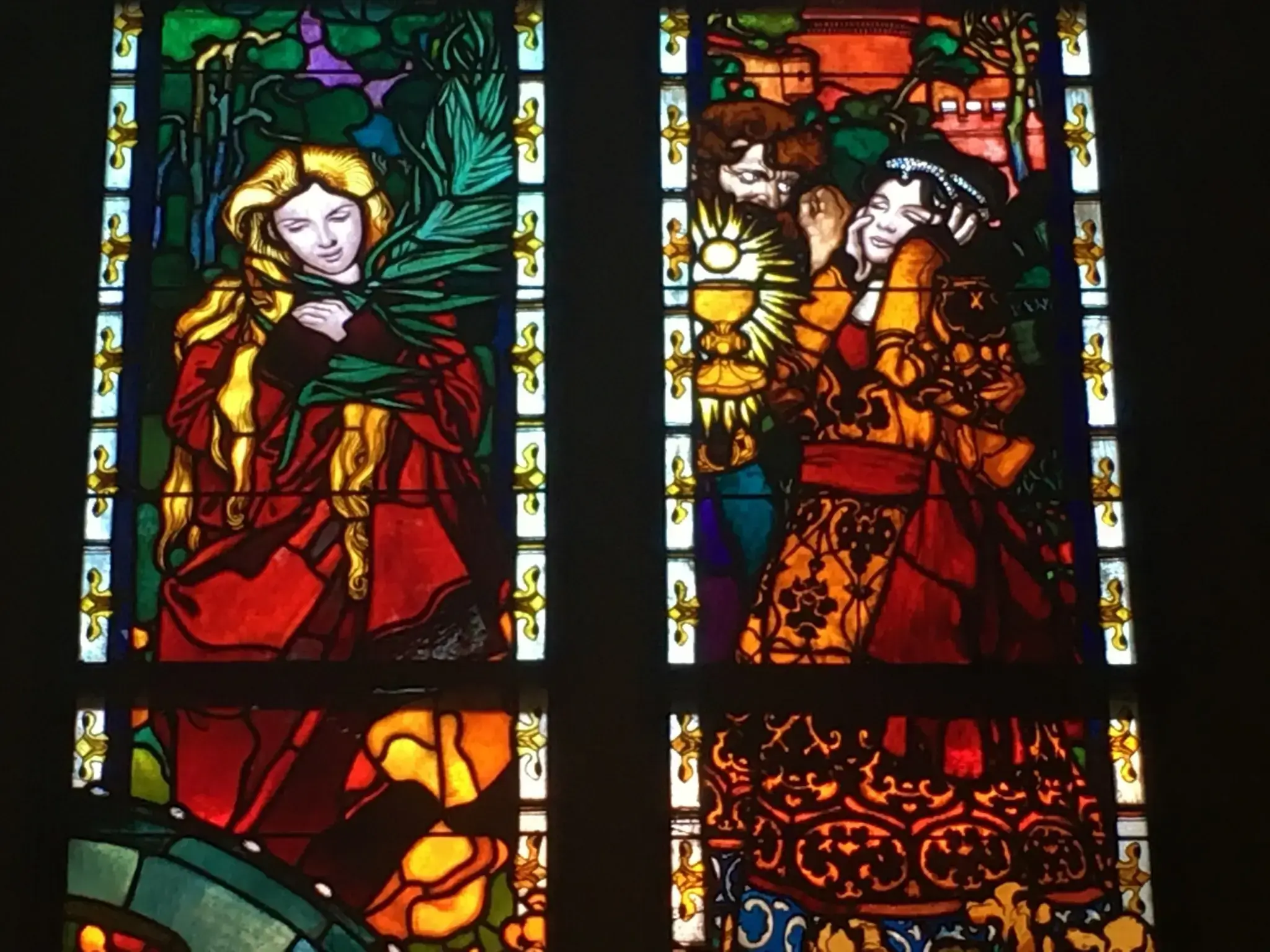 St Catherine and St Barbara