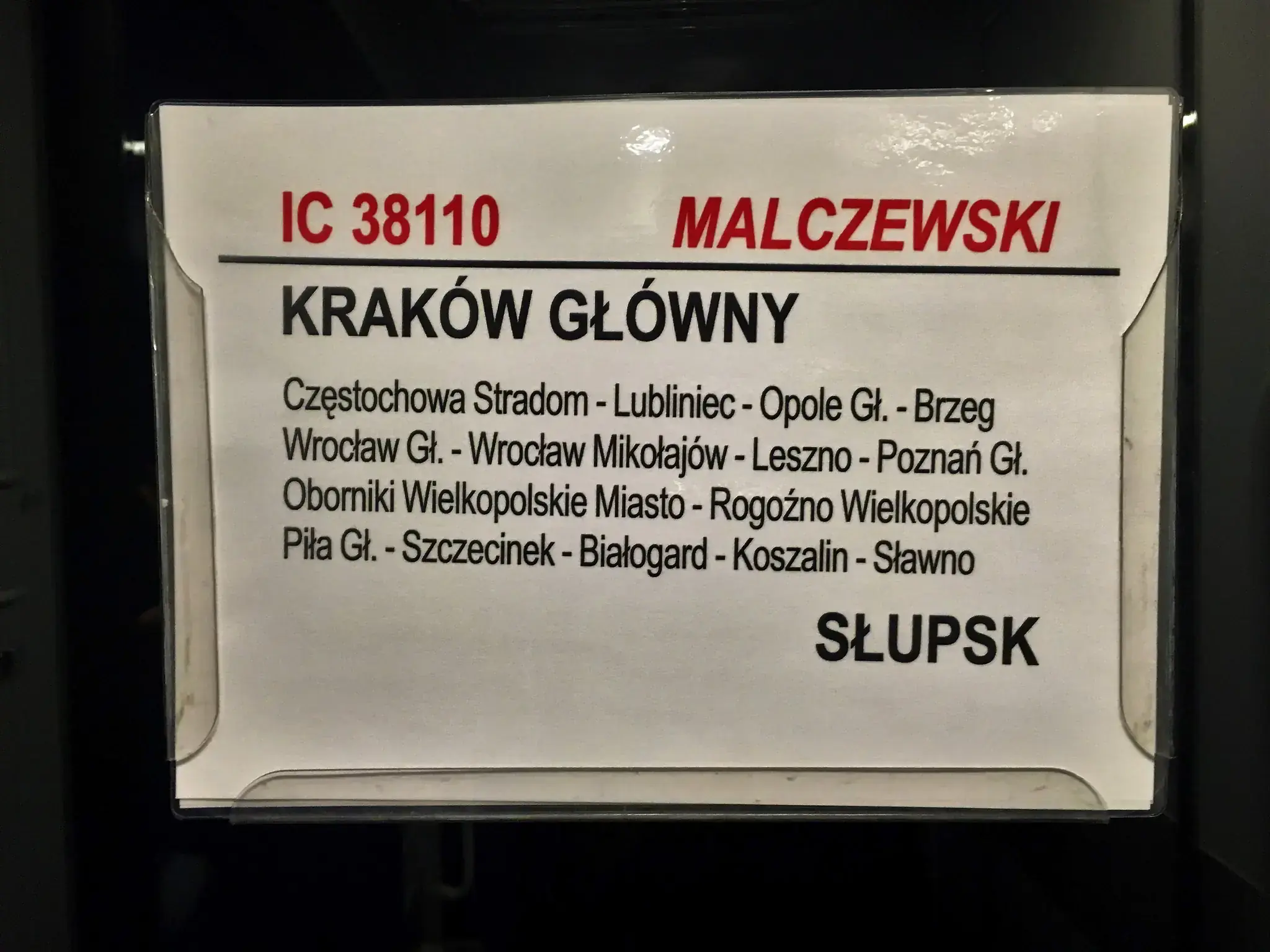 Malczewski's Train to Poznań