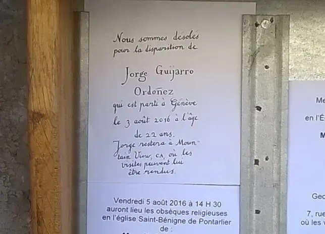 Pontarlier – goodbye, Jorge
