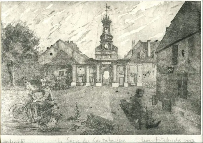 Pontarlier, etching